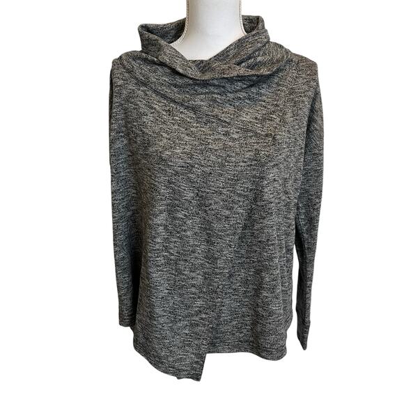 Eddie Bauer Cardigan Sweater Womens Medium M 7 Days 7 Ways Convertible Gray - Picture 1 of 9